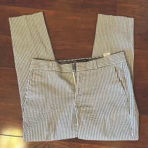 Banana Republic Hampton Seersucker Ankle Pants Size 2 EUC